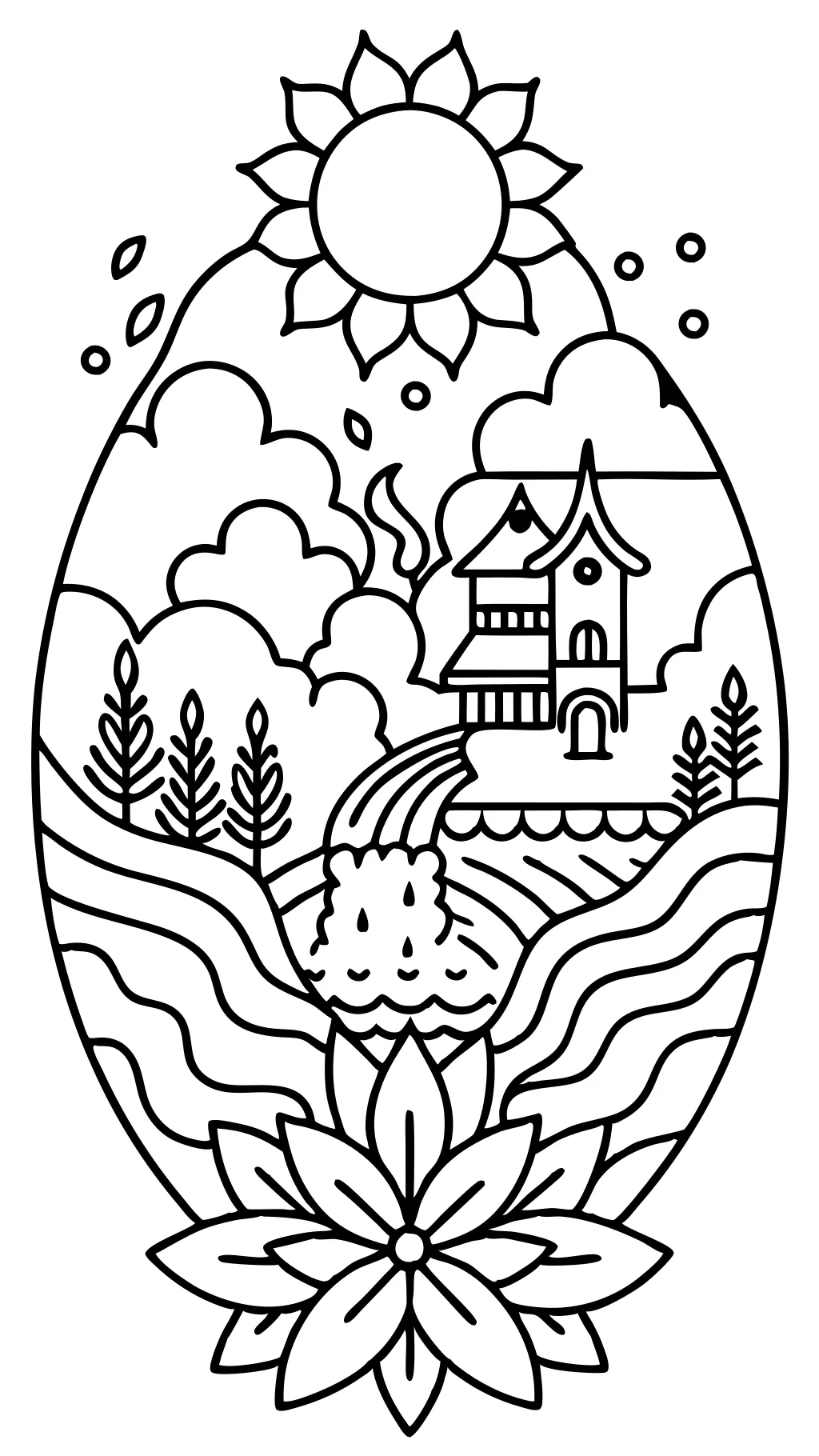 relaxation stress relief coloring pages for adults